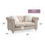 Causeuse élégante beige avec touche moderne