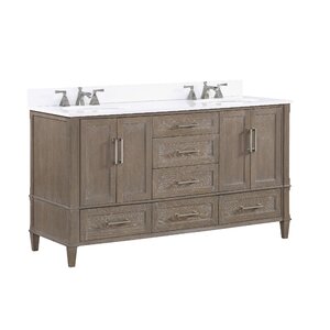 Bemma Montauk 60'' Double Bathroom Vanity with Top & Reviews | Wayfair