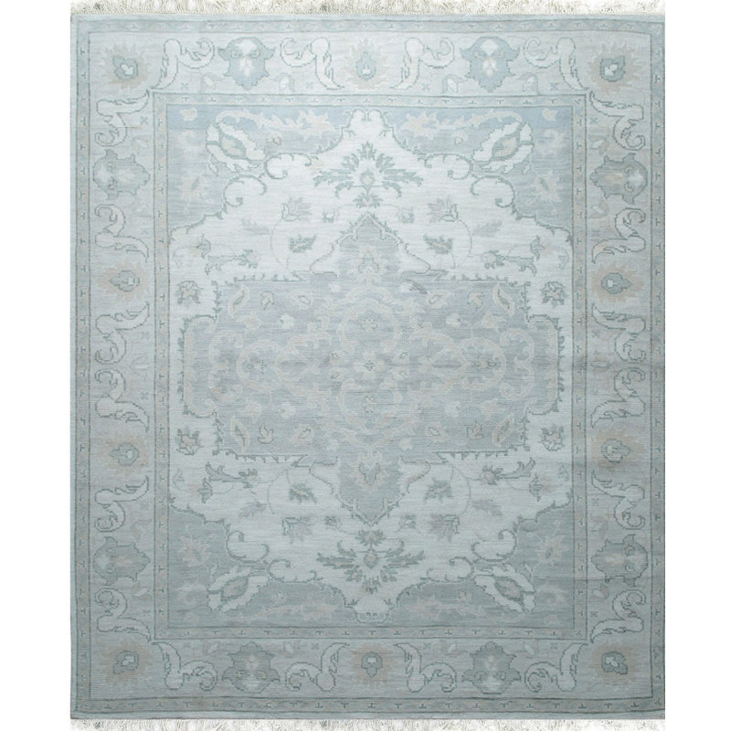 Hand Knotted Wool Floral Area Rug