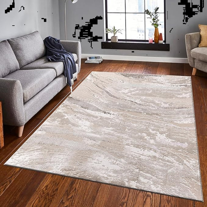 Abstract Shag Area Rug, Rectangle 160 x 230 cm