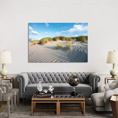 Sand Dunes Near the North Sea Coast 1 Piece Wrapped Canvas Wall Art