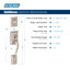 Addison Handleset with Deadbolt and Accent Door Lever and Rosette-38969660-59714772-38969661