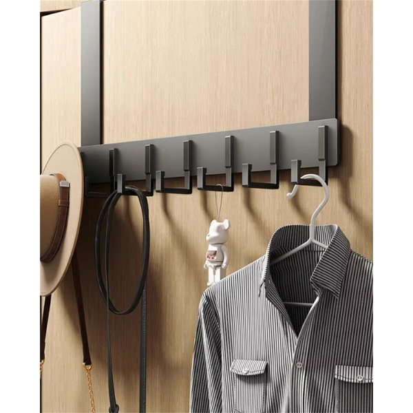 Aluminum Alloy Over-The-Door Hook Rack