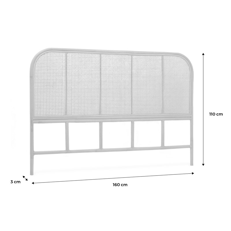 Aleita Headboard, 130cm H x 160cm W x 6cm D
