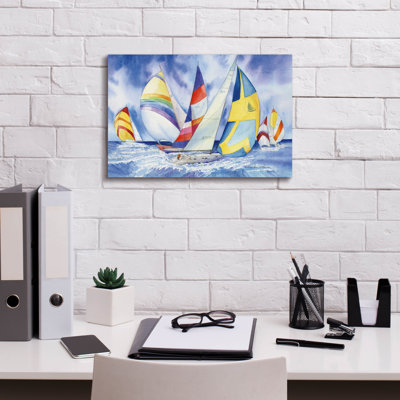 Art mural sur toile Breakwater Bay par Sailleen, 60 po x 40 po