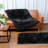 Hagay Shag Fluffy Faux Sheepskin Fur Area Rug in Black-876573061