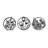 Elegant Decorative Metal Wall Accessory (3 Pieces), Black, 28.3 x 31.1 inches | 100% Metal Construction, Thickness: 0.06 inches | Perfect for Home Décor, Durable and Stylish Wall Art for Any Room-1990164342