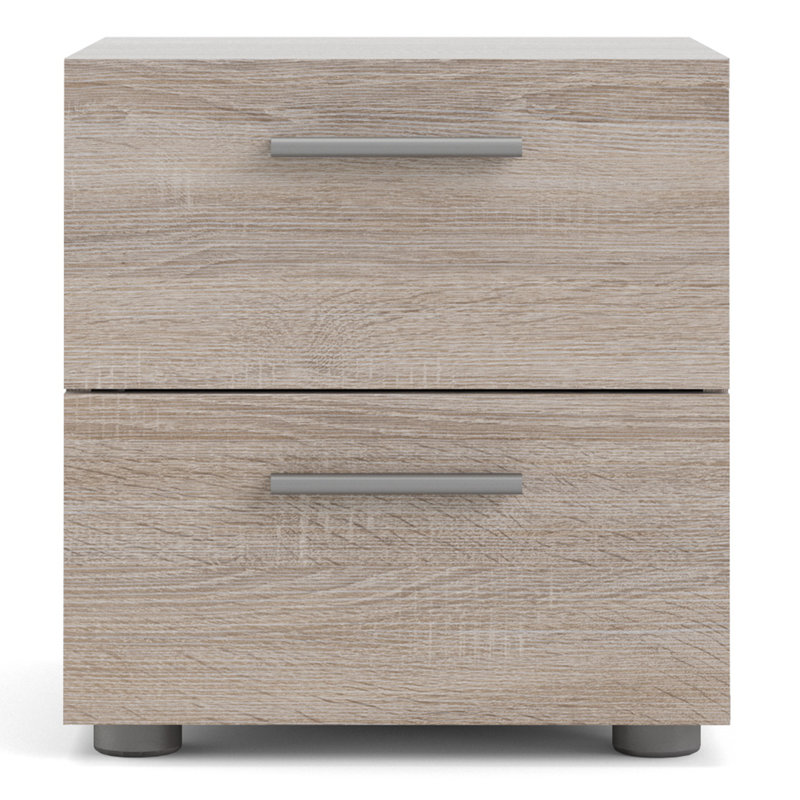 Diamone Bedside Table, Truffle Oak