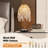19" Elegant Crystal Table Lamp – Vintage Waterfall Design With Teardrop Grape Crystal Bead String Shades And Marble Textured Base For Living Room, Bedroom, Or Office (bulb Not Included) 
