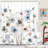 Floral Shower Curtain with Hooks Included