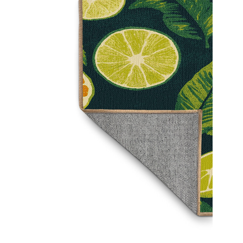  Tapis lavable Calamansi, Tapis de couloir 2 pi x 4 pi
