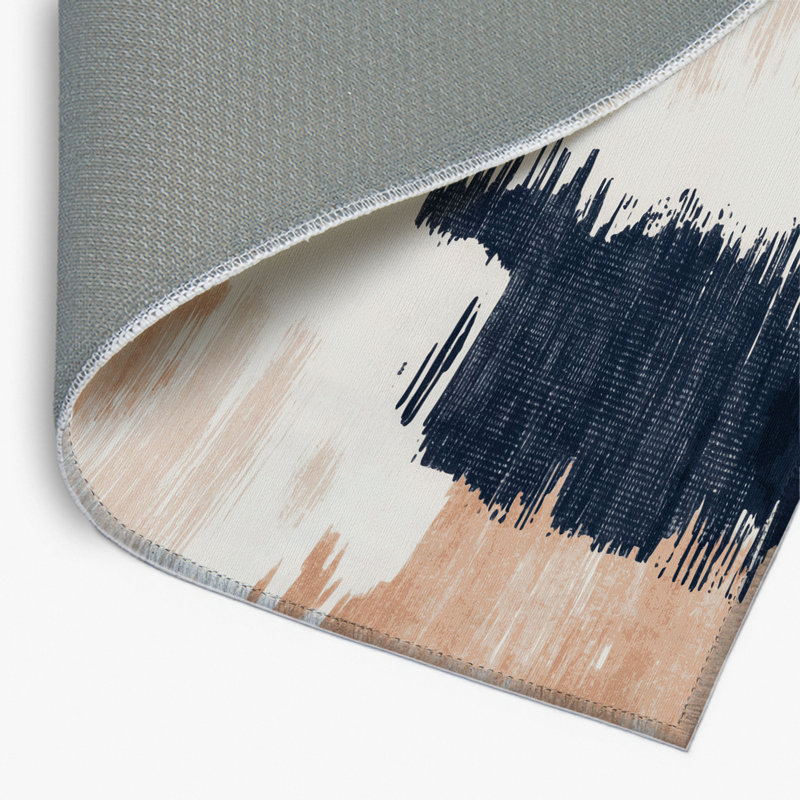 Tapis intérieur et extérieur beige Watercolor, Rectangulaire 2 pi x 3 pi