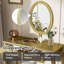 Bureau de maquillage avec miroir ovale-1270878150