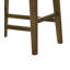 Tabouret à hauteur de comptoir en noyer de 17 po avec siège rembourré Sasha-342073756