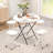 32" Round Folding Table Lightweight Portable Commercial Banquet Table For Picnic