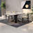Retro rectangular dining table-914004545