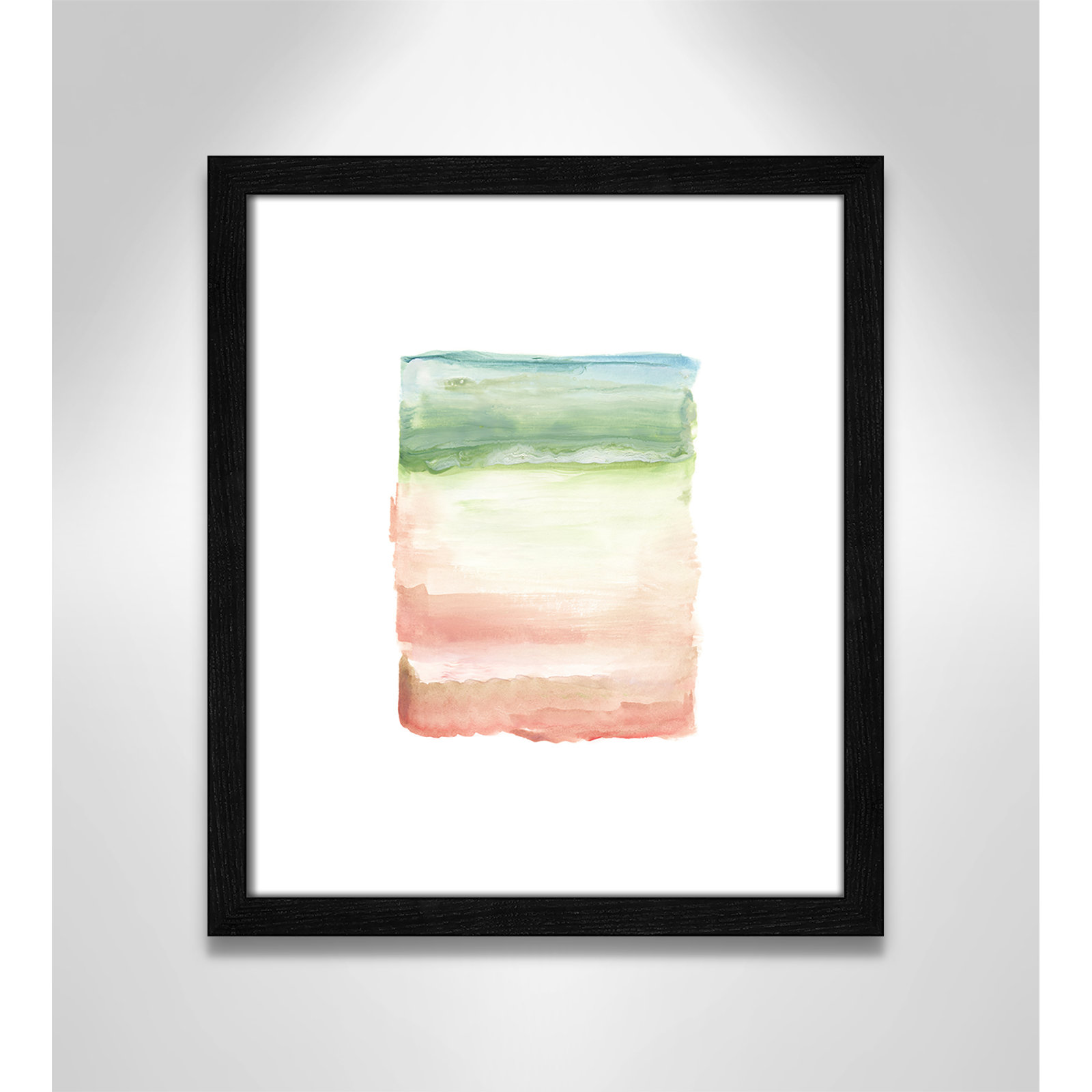 Nabi "Skye I" Print, 15" H x 13" W x 0.75" D, Black Framed Paper