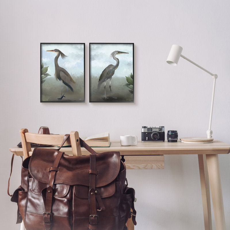 Reproduction d'art encadré sur bois, 2 pièces, par a2-672, par Elizabeth Medley, Giclée encadrée noir minuit