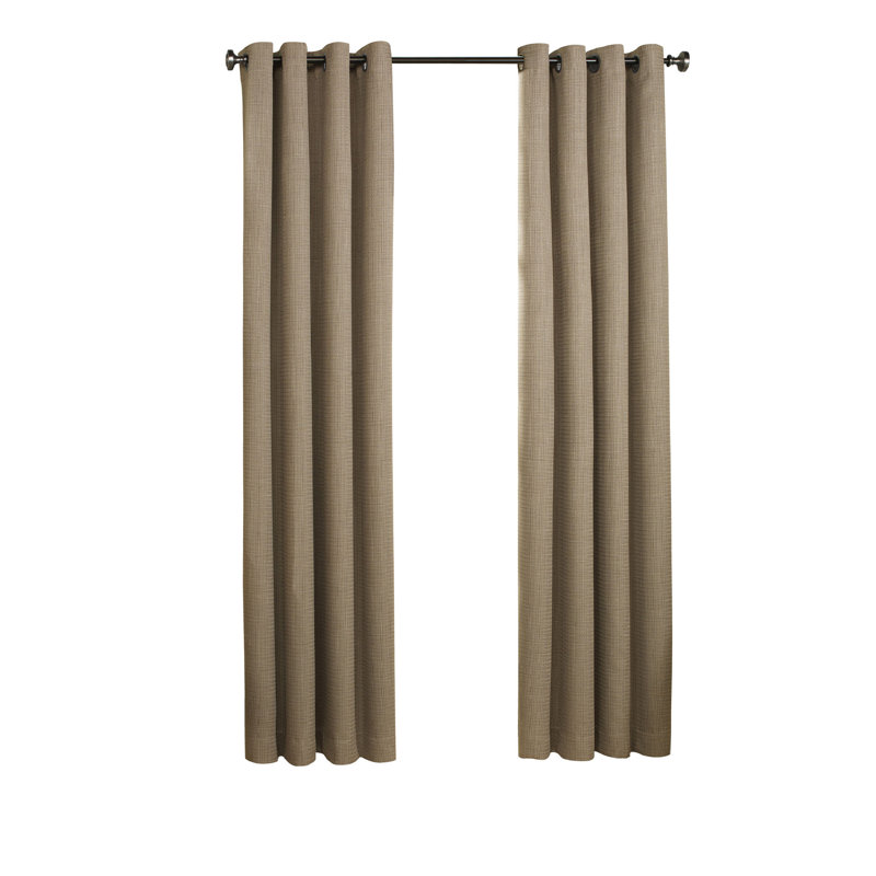 Palisade Blackout Curtain Single Panel, Clay, 52" W x 95" L