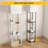Modern Floor Lamp With Shelves, 3-Tier Wooden Standing Lamp With Multi-Color LED Bulb, Storage Shelf Lamp For Living Room, Bedroom, Office