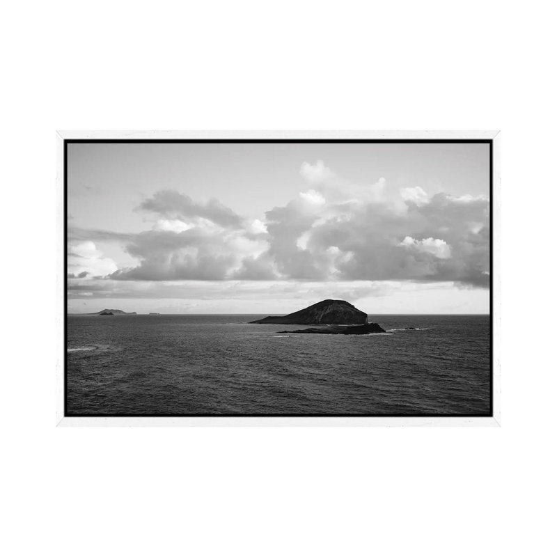Oahu Hawaii IV by Bethany Young - Print on Canvas, White Framed, 66.04cm H x 101.6cm W x 3.81cm D