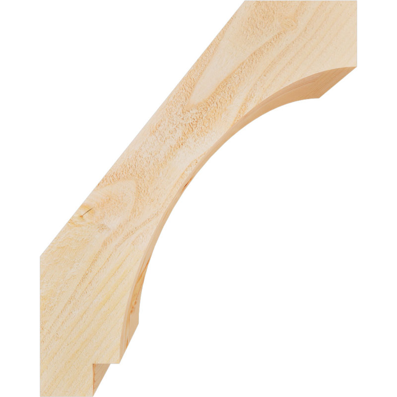 Attelle impériale du genou, Sapin de Douglas, Brute, H 20 po x l 6 po x P 16 po