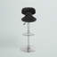 Claudine Contemporary Cozy Mid-Back Vinyl Adjustable Height Barstool with Chrome Base-16397133