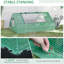 Mini serre de jardin 71 x 55 x 32 pouces pour jardin avec jardinière et fermeture à glissière