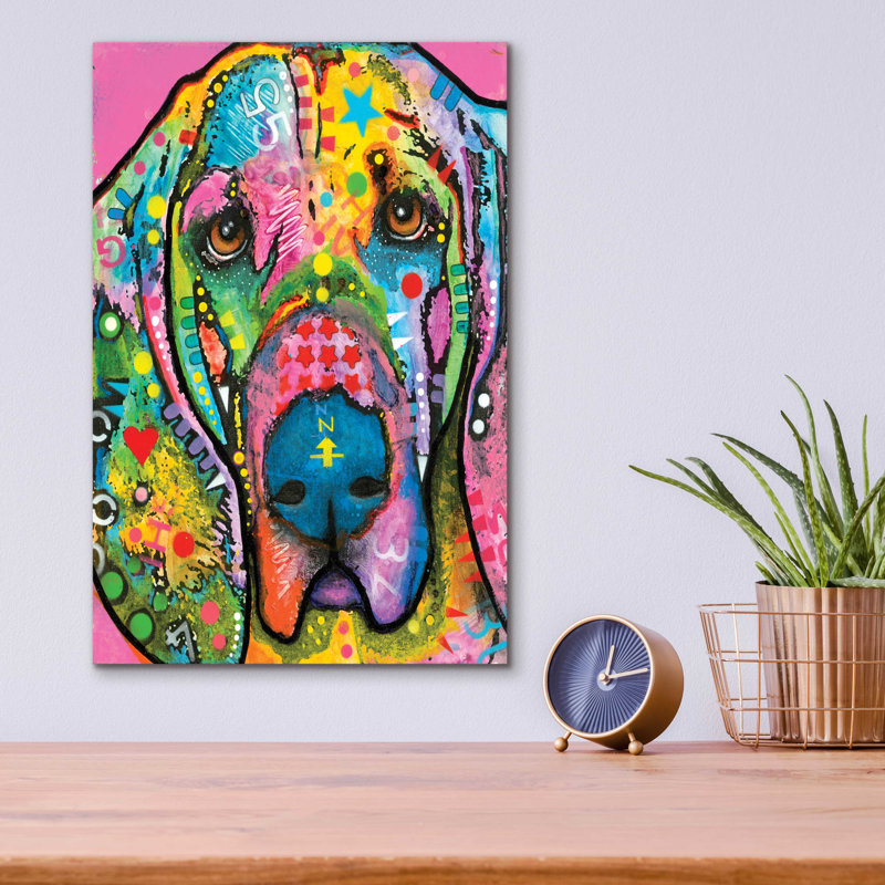 «Bloodhound» par Dean Russo, H 16 po x l 12 po x P 0,13 po