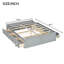 Structure de lit plateforme en bois avec 6 tiroirs