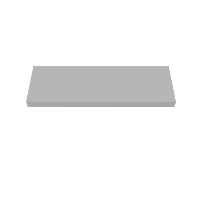 Painted Wood Floating Shelf, Gray