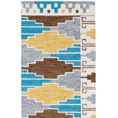 Tapis bleu / ivoire Shirley Drive 913
