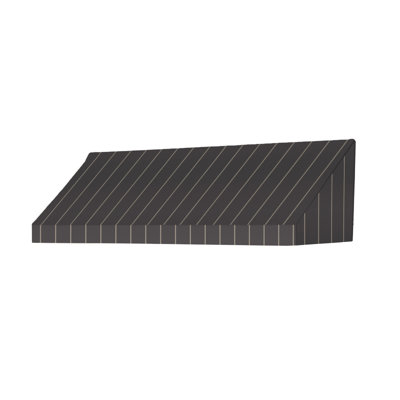 IDM Worldwide 96'' W x 21'' D Fabric Cover Retractable Door / Window Awning