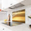 Tuile de dosseret en verre trempé Gold Sheen - Décoration murale de cuisine-329933498