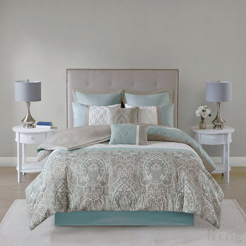 Cal King 8 Piece Comforter Set, California King Comforter + 7 Additional Pieces