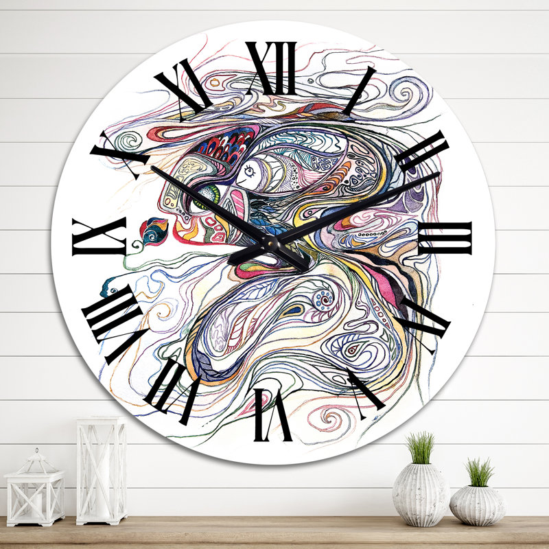 «Magic Mother Fish» - Horloge murale pour enfants, Moyen