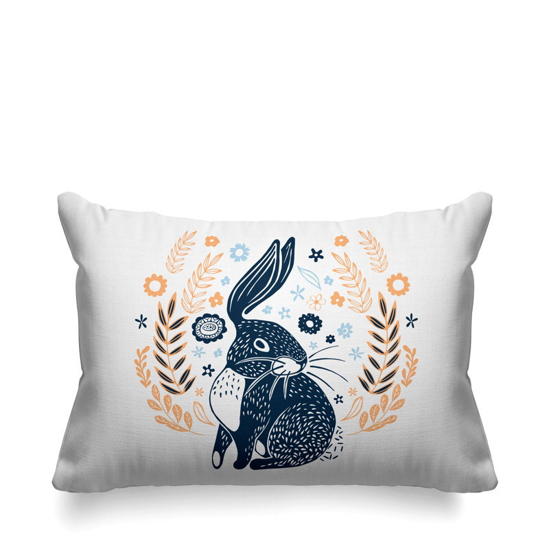 Coussin décoratif Baxter, Pêche / bleu marine