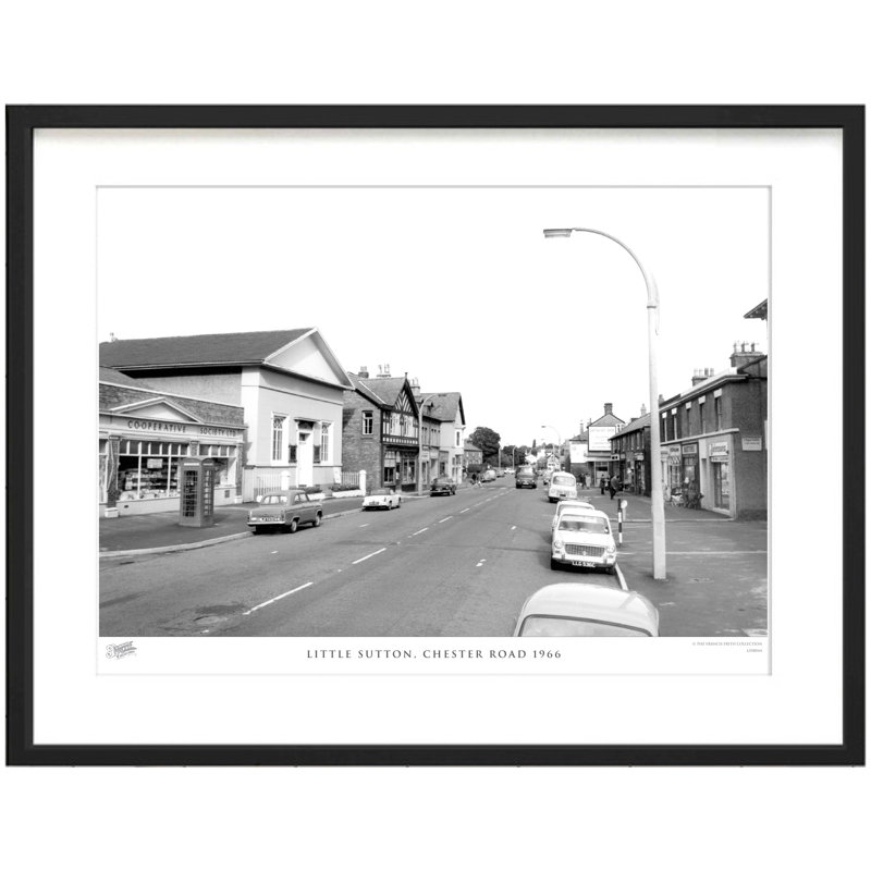 Little Sutton, Chester Road 1966 - Single Picture Frame Print, 60cm H x 80cm W x 2.3cm D