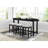 4Pc Counter Height Dining Set Counter Height Table W Drawer Built-In USB Ports Power Outlets And 3 Stools Casual Dining Furniture-1949195654-1949195648