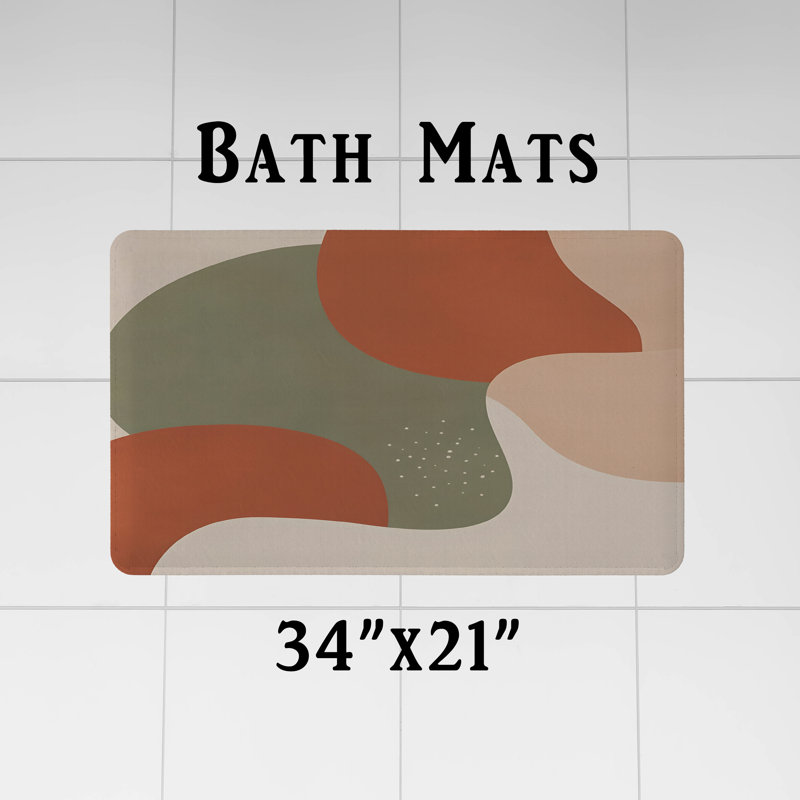 Mathushan Abstract Shower Curtain, 72"H x 70"W