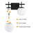 14.2" 2-Light Dimmable Bathroom Vanity Light with Frosted Glass Shades-319056411
