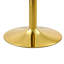 Classic Gold Transparent Glass Oval Dining Table for 4-8, Modern Minimalist Kitchen or Living Room Style