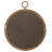 Darry Wood Round Mirror