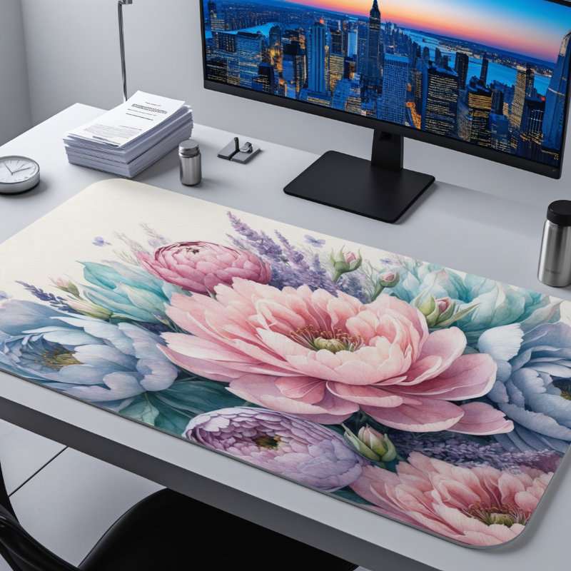 Polyester Desk Pad, 14.4x12.1