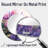Hydrangeas In A Field Of Lavender I - Floral Accent Wall Mirror - Printed On Metal-487393698