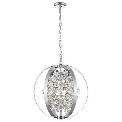 Ximena 5 - Light Chrome Sphere Pendant