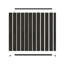 Ensemble de panneau de clôture vertical de style européen en ébène indien de 6 pi x 6 pi UltraEeasy avec cadre noir-130800794-130800795