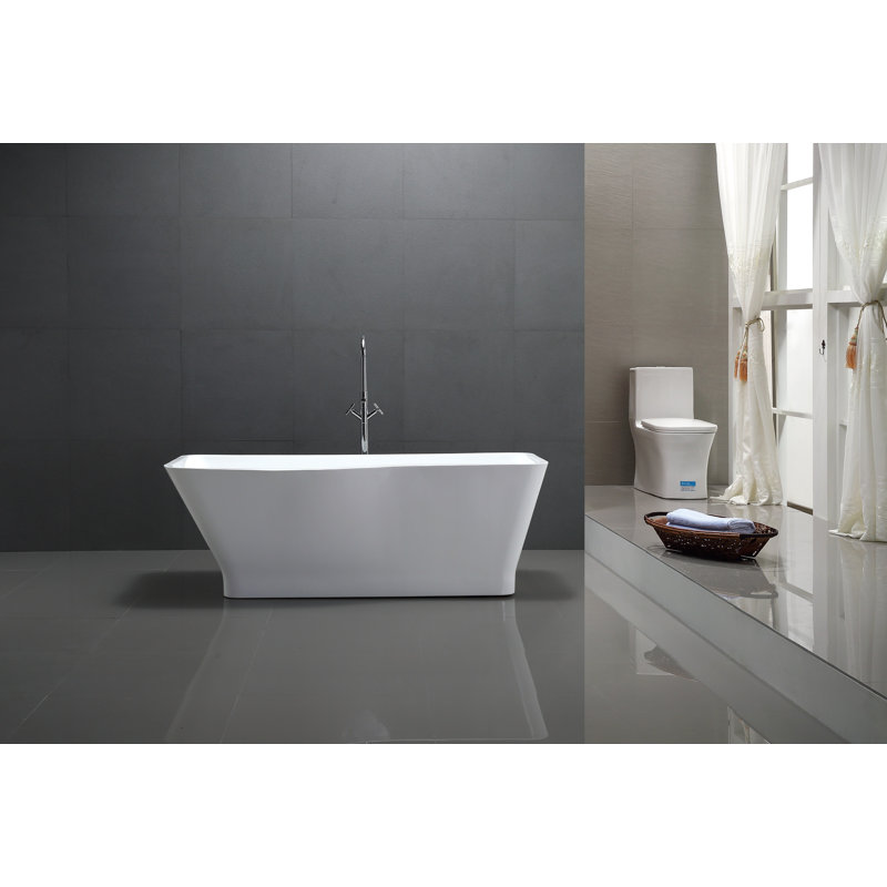 Toulouse 59'' x 31'' Soaking Acrylic Bathtub
