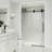 Elan 44-48" W x 74" H Sliding Frameless Shower Door with 3/8" Clear Glass-98439057