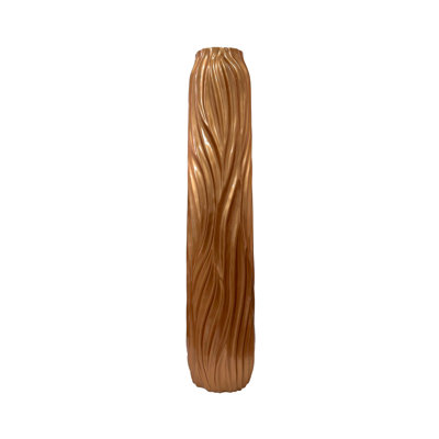 Classy Polyresin Vase for the Living Room, Ripples Design Vase Decor
